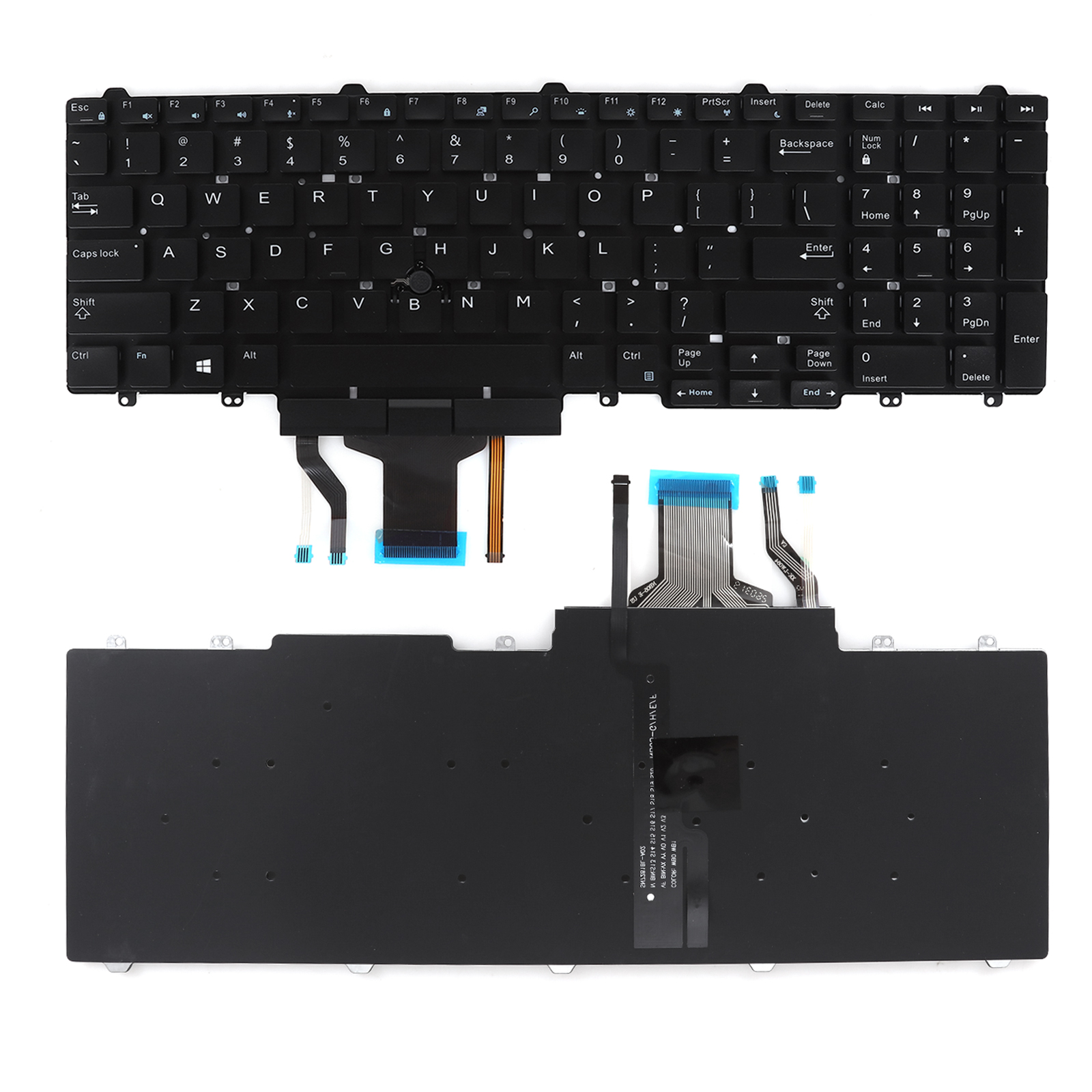 Picture of New Replacement Laptop Keyboard For DELL E5550 SK quality BLACK With Point Backlit (OEM) US Layout