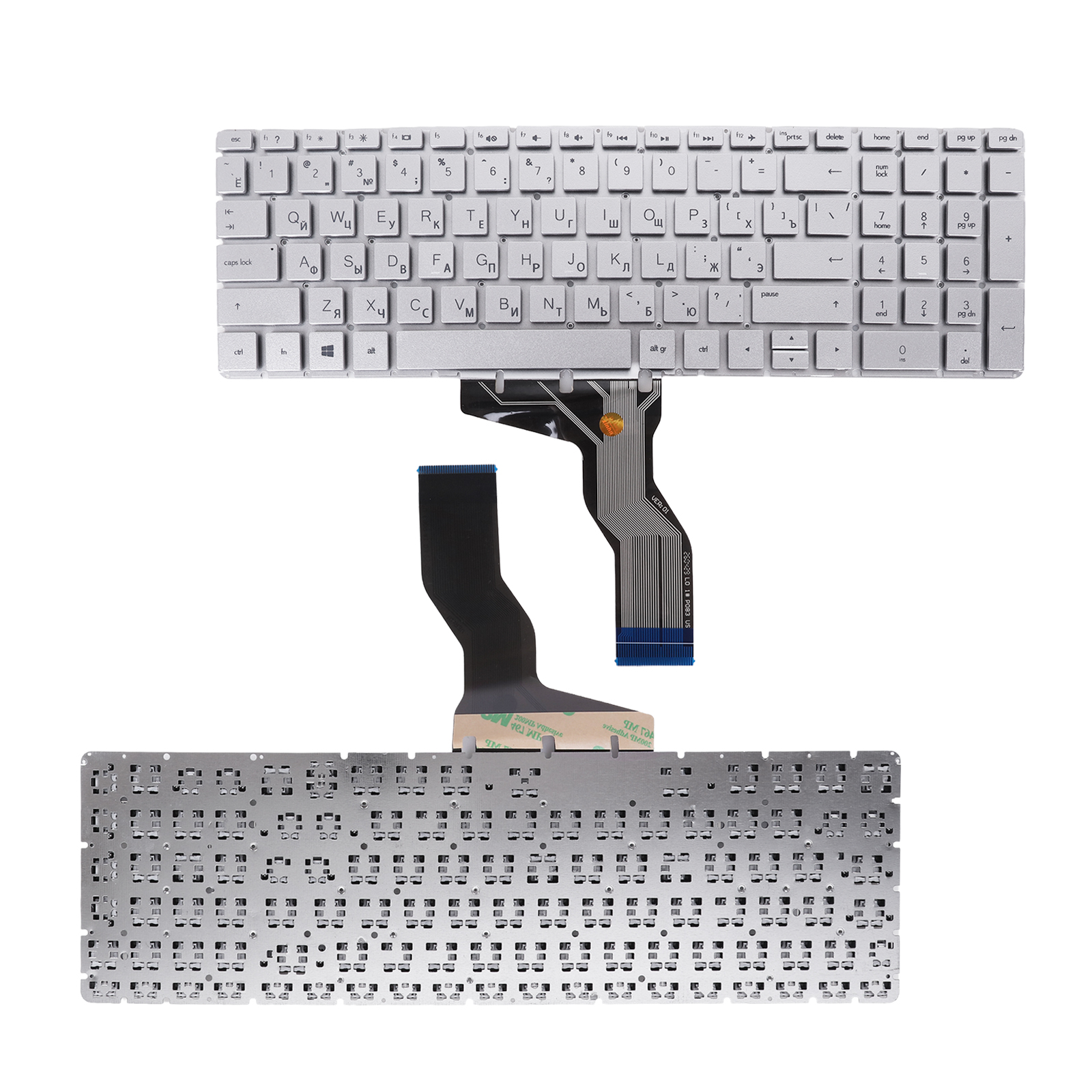 Picture of Laptop Russian keyboard forNew Replacement Laptop Keyboard For HP 15-BS SILVER (OEM) RU Layout