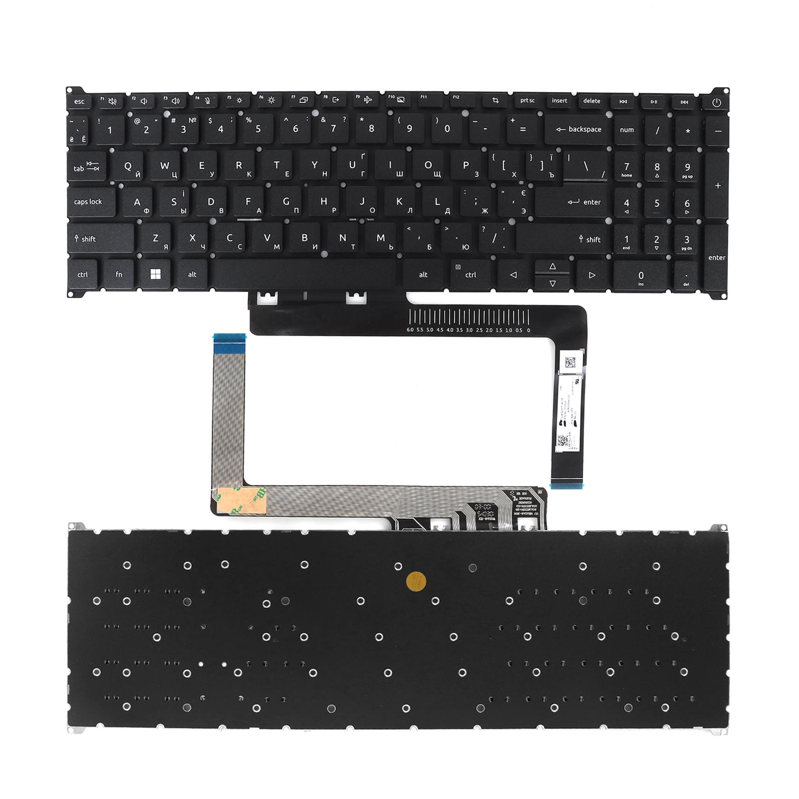 Laptop Russian keyboard forNew Replacement Keyboard Laptop For ACER A517-53-73SF/A517-57VC EX217-55 BLACK RU Layout的图片