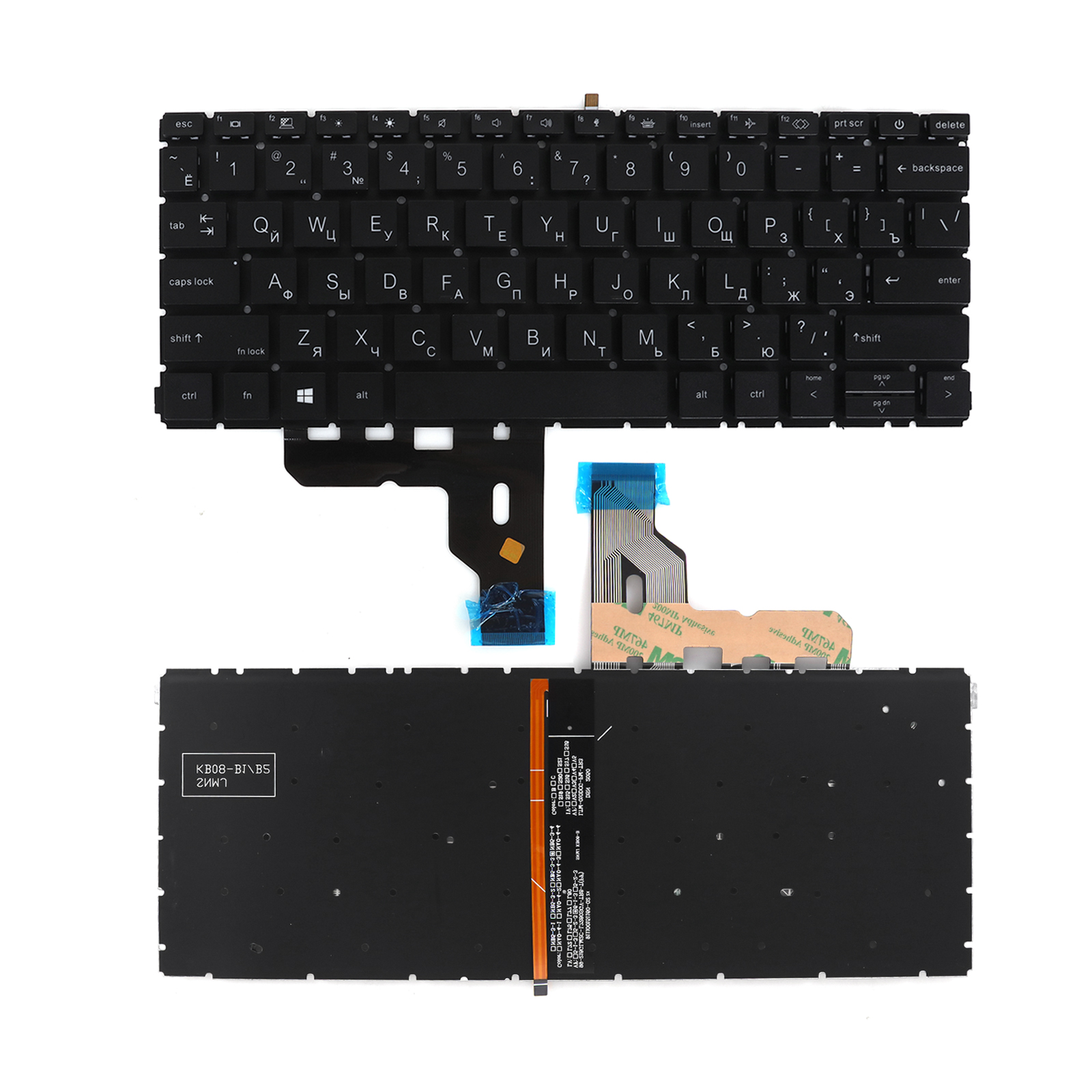 Picture of Laptop Russian keyboard forNew Replacement Laptop Keyboard For HP 430G8 BLACK Backlit (OEM) RU Layout