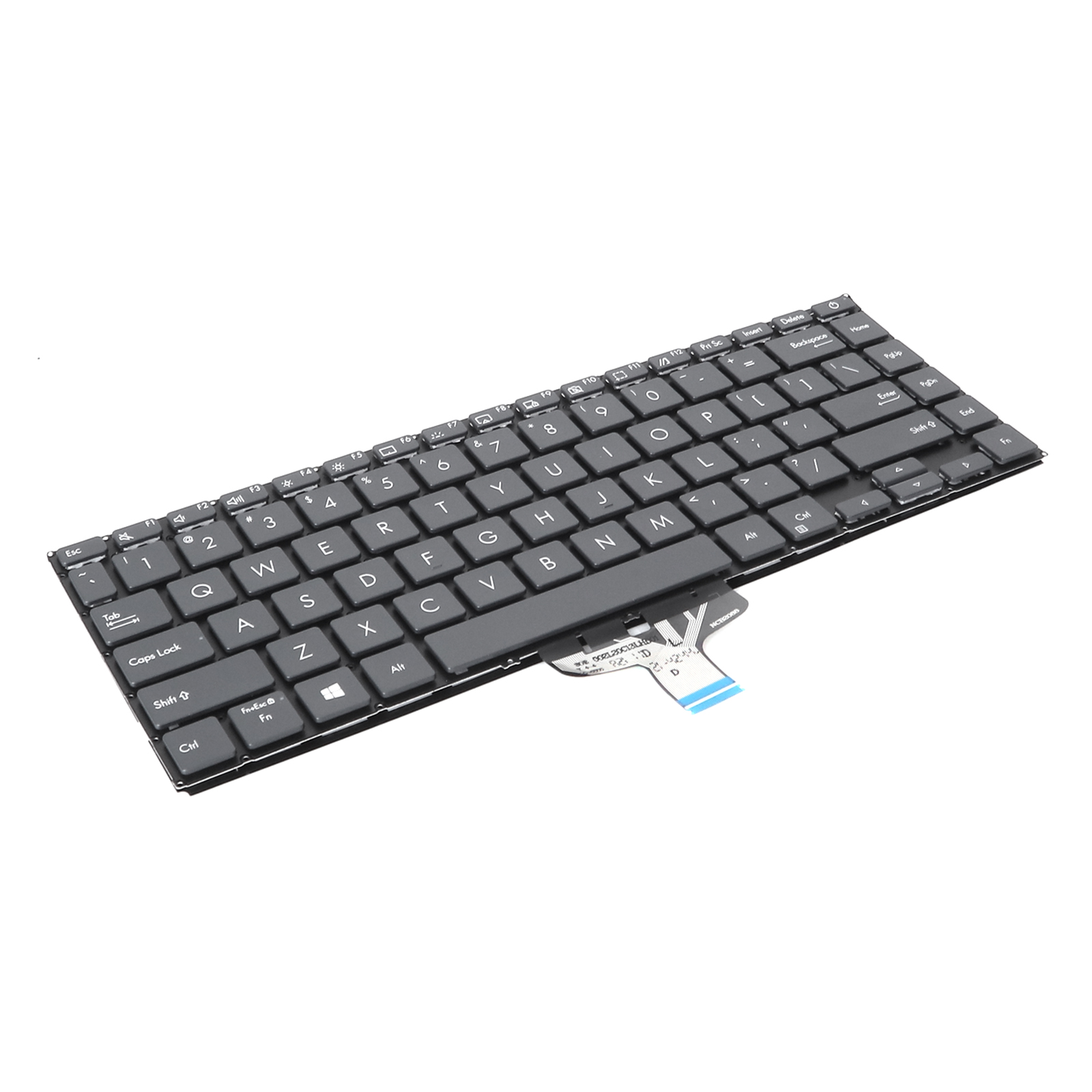 New Replacement Laptop Keyboard For ASUS UX435 Grey Black Backlit US Layout view 2